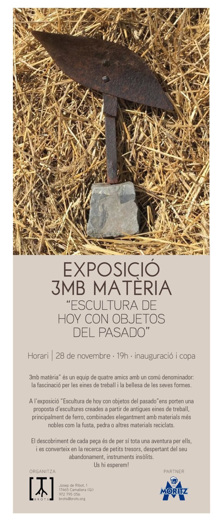 Exposición 3mb materia en espai BROTS.